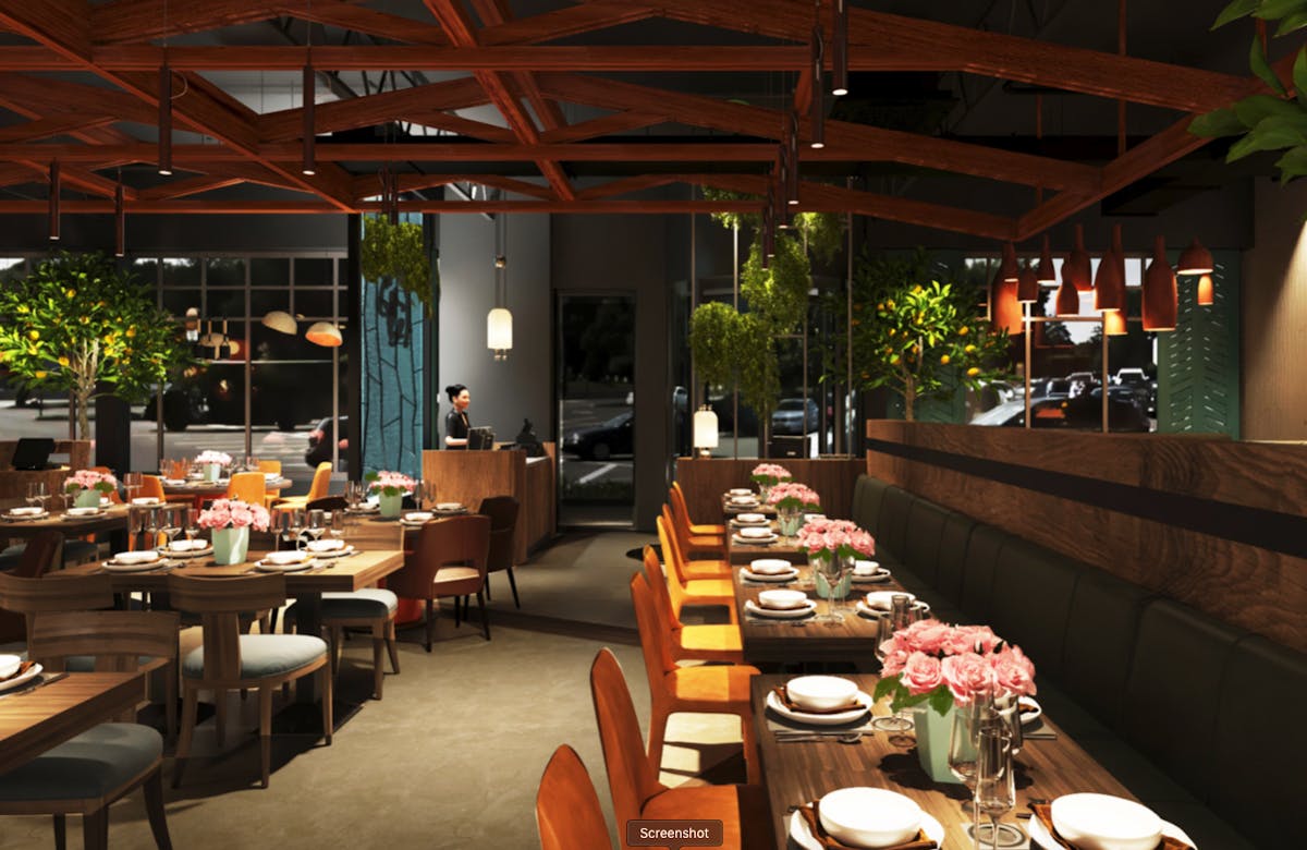 a dining room table
